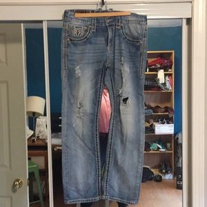 Rock Revival Brian straight heavy distressed